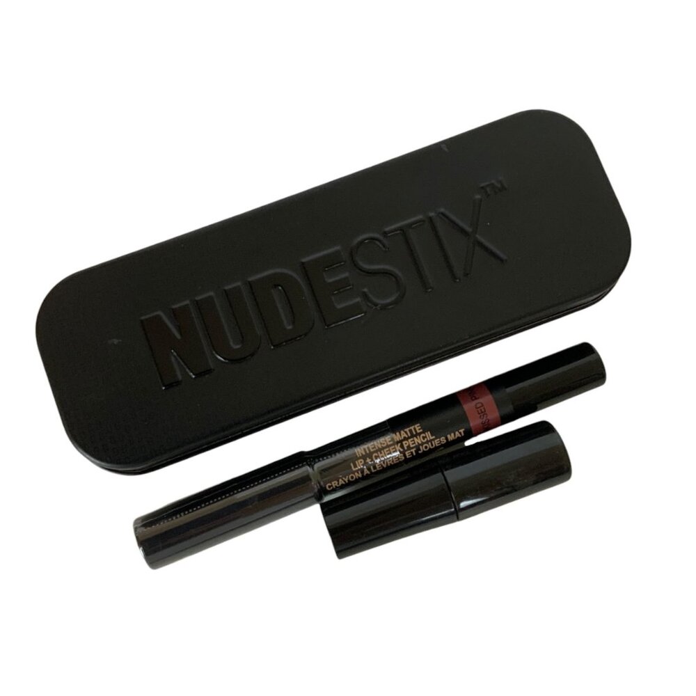 Nudestix Intense Matte Lip & Cheek Pencil SUNKISSED PINK With Sharpener in Box
